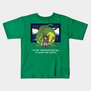 I'm not procrastinating, I'm doing side quests RPG OSR Kids T-Shirt